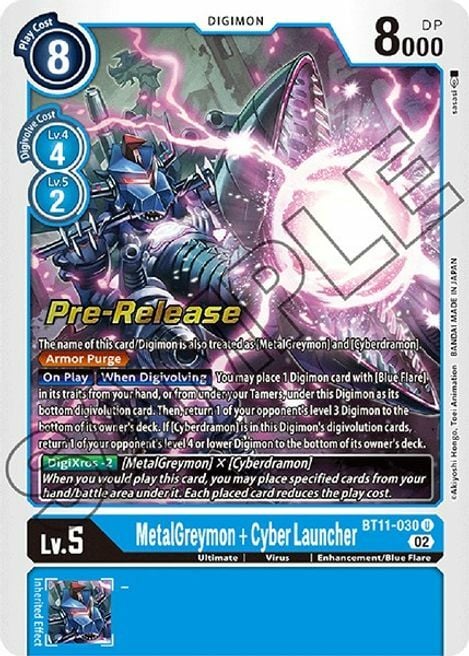 MetalGreymon + Cyber Launcher Card Front