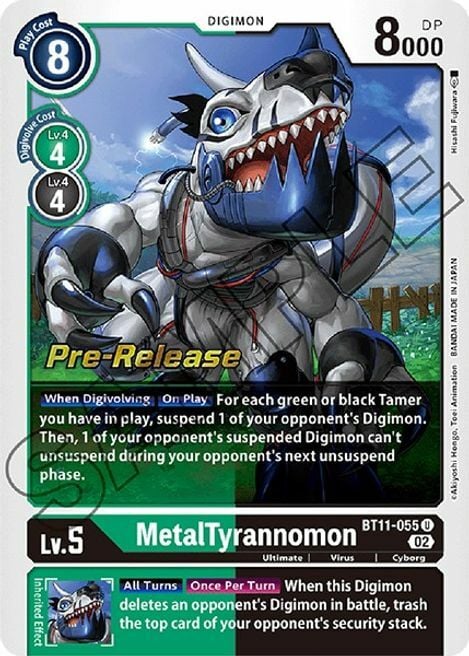 MetalTyrannomon Card Front