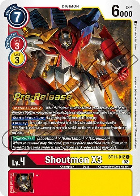 Shoutmon X3 Card Front