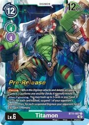 Titamon · Pre-Release Stamped BT11-057