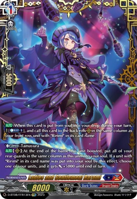 Ladies and Gentlemen! Rarami [D Format] Card Front