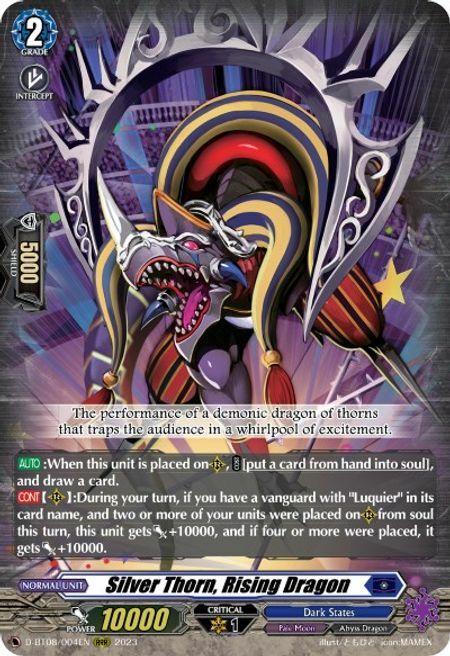 Silver Thorn, Rising Dragon Card Front