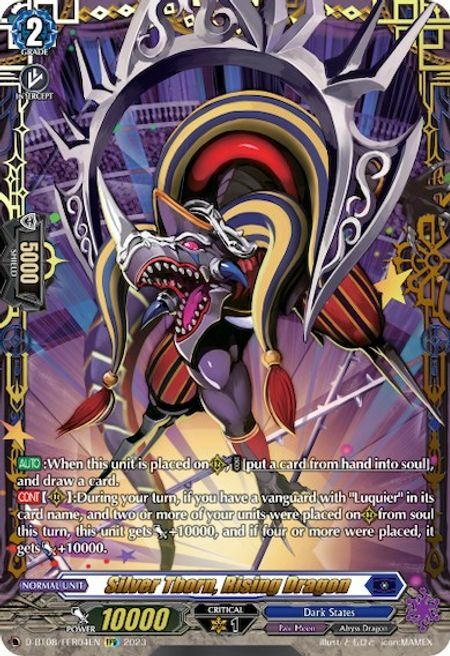 Silver Thorn, Rising Dragon Card Front