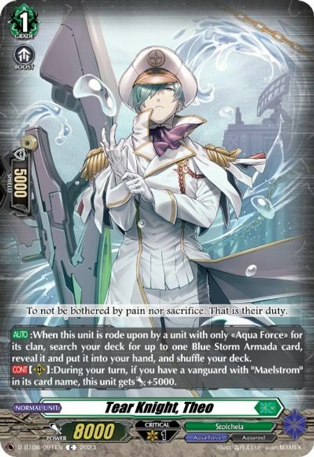 Tear Knight, Theo Card Front