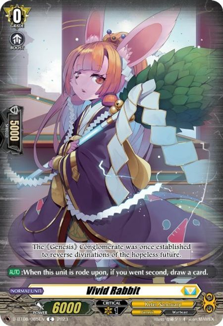 Vivid Rabbit [D Format] Card Front