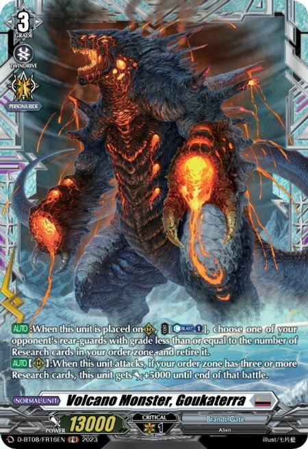 Volcano Monster, Goukaterra Card Front