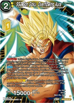 SS2 Son Goku, Overflowing Aura Card Front