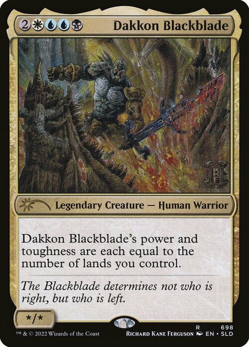Dakkon Blackblade Card Front