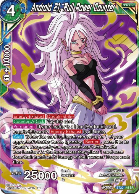 Android 21, Full-Power Counter Card Front