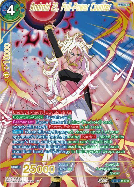 Android 21, Full-Power Counter Card Front