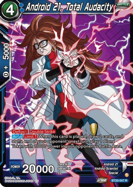 Android 21, Total Audacity Card Front