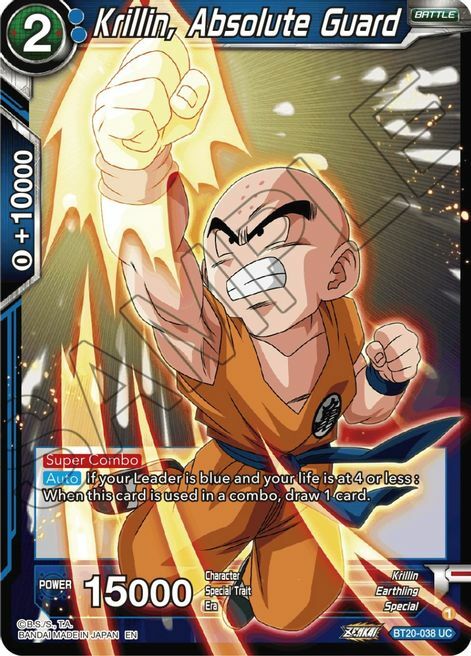 Krillin, Absolute Guard Card Front