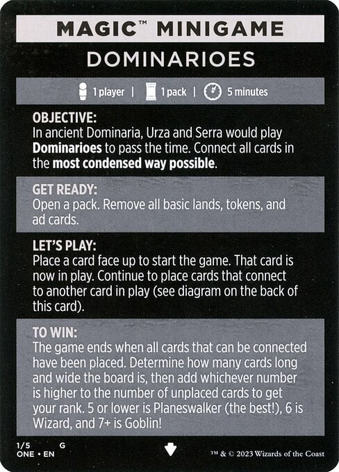Magic Minigame: Dominarioes Card Front