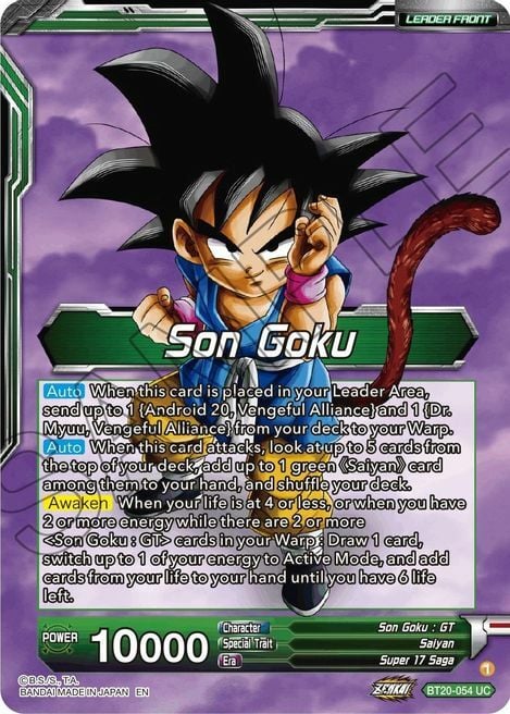 Son Goku // SS4 Son Goku, Betting It All Card Front