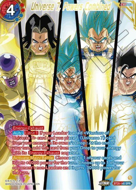 Universe 7, Powers Combined Card Front
