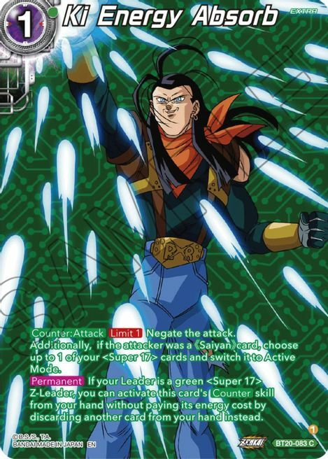 Ki Energy Absorb Card Front