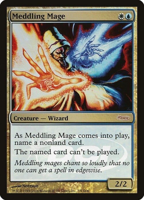 Meddling Mage Card Front