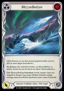 Blizzard Bolt - Red Card Front