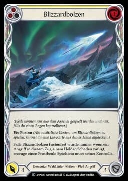 Blizzard Bolt - Yellow Card Front
