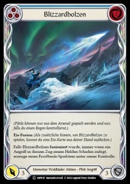 Blizzard Bolt - Blue Card Front