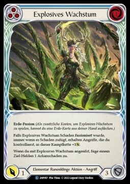 Explosive Growth - Blue Card Front