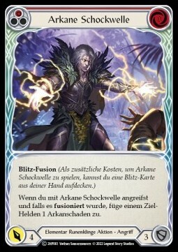 Arcanic Shockwave (Red) Card Front