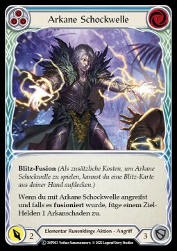 Arcanic Shockwave (Blue) Card Front