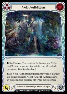 Vela Flash - Blue Card Front