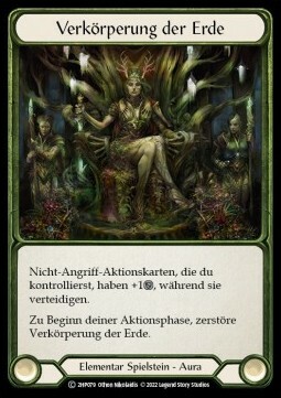 Embodiment of Earth Card Front