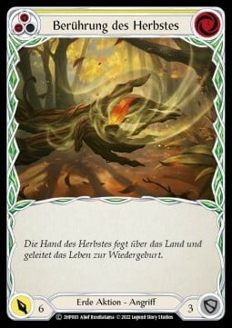 Autumn's Touch - Yellow Card Front