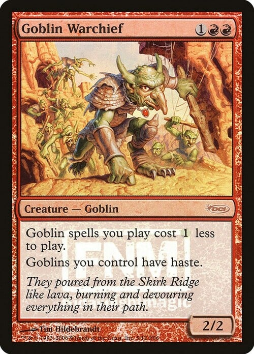 Goblin Warchief Card Front