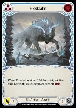 Frost Fang - Blue Card Front