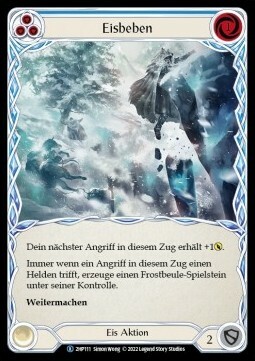 Ice Quake - Blue Card Front