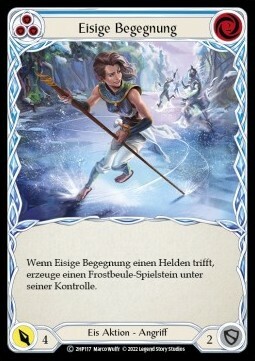 Icy Encounter - Blue Card Front