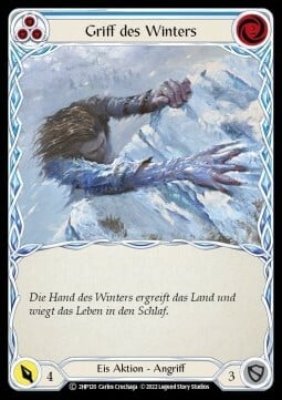 Winter's Grasp - Blue Card Front