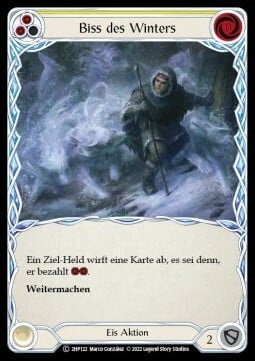 Winter's Bite (Yellow) Card Front