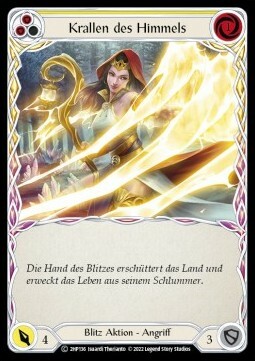 Heaven's Claws (Yellow) Card Front