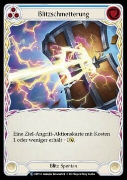 Lightning Press (Blue) Card Front