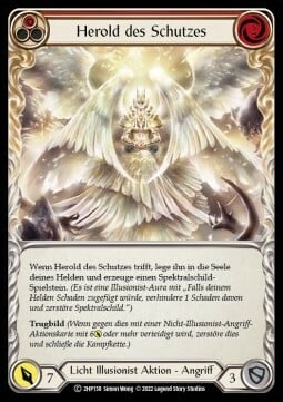 Herald of Protection - Red Card Front