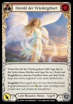 Herald of Rebirth (Red) Card Front