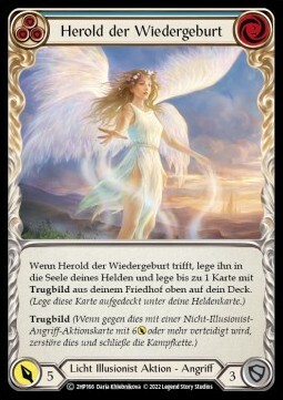 Herald of Rebirth (Blue) Card Front