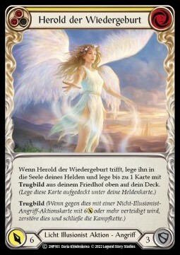 Herald of Rebirth (Yellow) Card Front