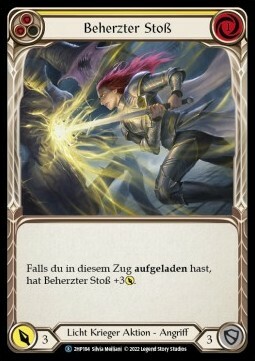 Valiant Thrust - Yellow Card Front