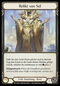 Vestigia di Sol Card Front