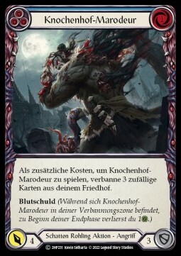 Boneyard Marauder (Blue) Card Front