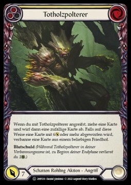 Deadwood Rumbler (Yellow) Card Front