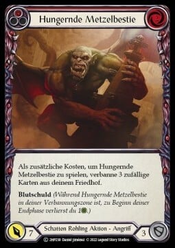 Hungering Slaughterbeast (Red) Card Front