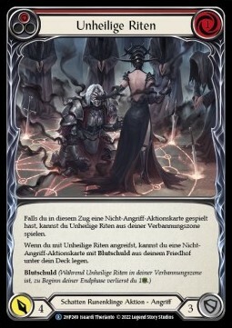 Unhallowed Rites - Red Card Front