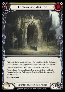 Dimenxxional Gateway (Yellow) Card Front