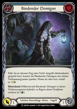 Bounding Demigon (Blue) Card Front